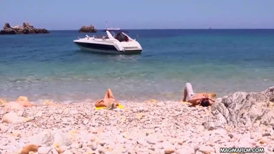 German blonde fucking in Mallorca