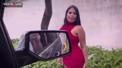 Busty Latina Babe Kesha Ortega Fucks Guy in Backseat of Car