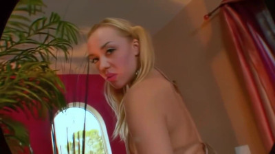 Annette Schwarz sucking three black cocks