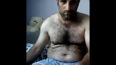 Masturbating Turkey-Turkish Natural Bear Volkan 2