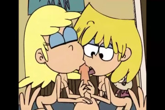 the loud house lori y leni chupando la pija de lincon 8 min