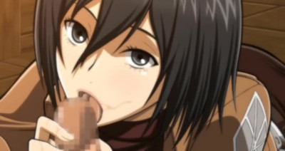 Mikasa Ackerman emptying Eren Yeager's balls 