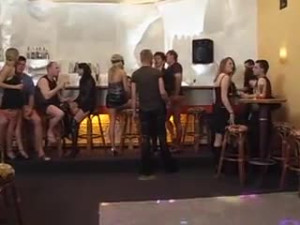 Swingers orgy at a nightclub